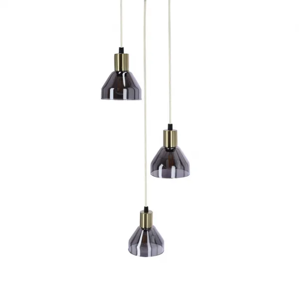 Závesná lampa zlatá 3xE14 18cm Gregory