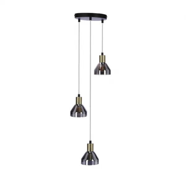 Závesná lampa zlatá 3xE14 18cm Gregory