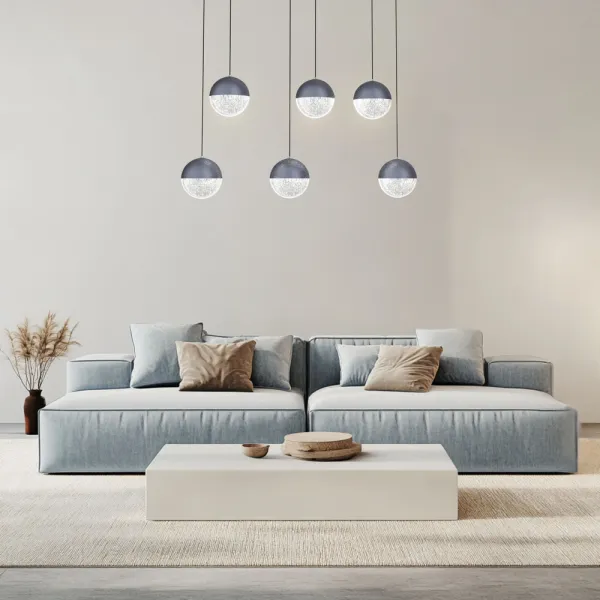 Závesná stropná lampa Apeti Furni čierna 4000K