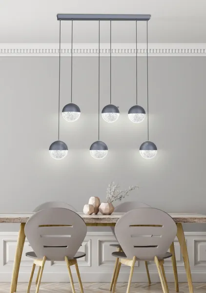 Závesná stropná lampa Apeti Furni čierna 4000K