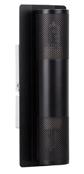 Čierna kovová nástenná lampa 2x10W G9 Emu