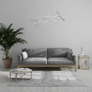 Apeti Kseros LED chrómová závesná stropná lampa 4000K