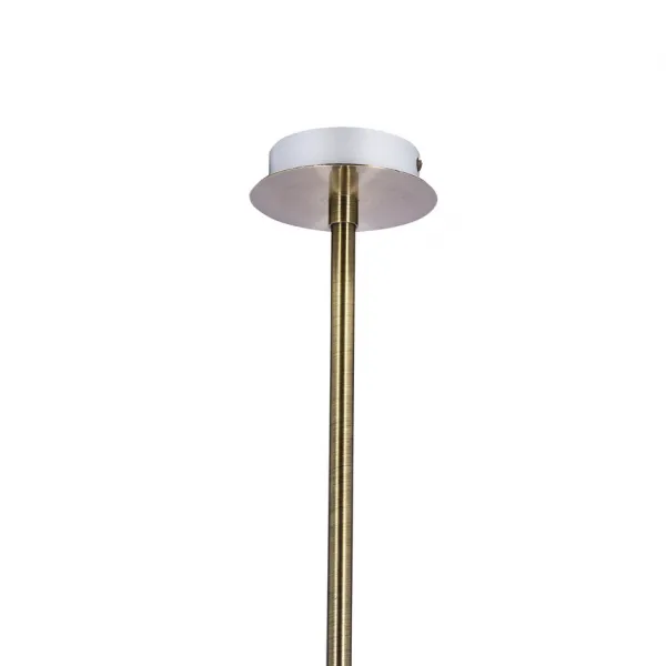 Závesná lampa Lentini patina 5x40w g9 jantárové tienidlo
