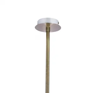 Závesná lampa Lentini patina 5x40w g9 jantárové tienidlo