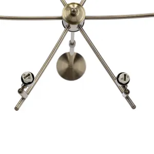 Závesná lampa Lentini patina 6x40w g9 jantárové tienidlo