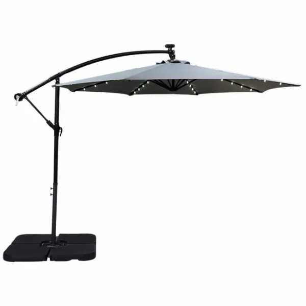 Ak furniture Podstavec pod slunečník UB50 černý