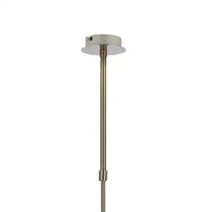Závesná lampa Lentini patina 8x40w g9 jantárové tienidlo