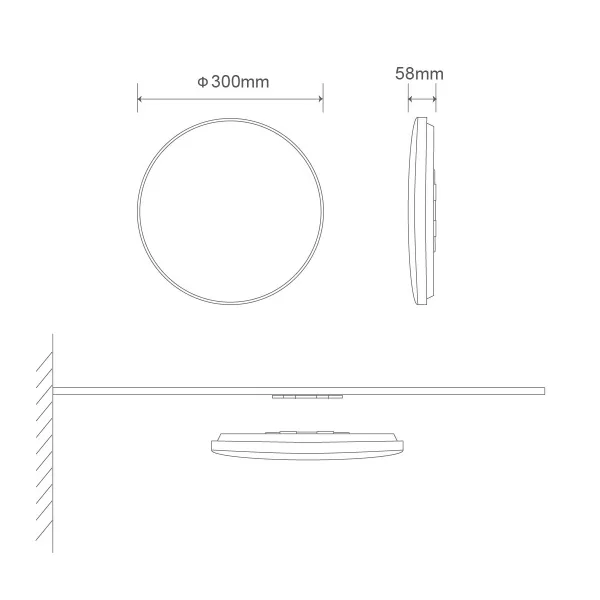 LED stropná lampa GLOW 18W Samsung LED - neutrálna biela