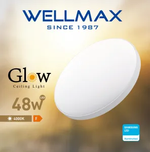 LED stropná lampa GLOW 48W Samsung LED - neutrálna biela