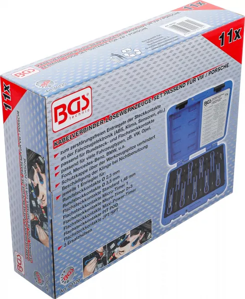 BGS Technics BGS Technic 60120 – Sada nástrojov na uvoľňovanie konektorov (11-dielna) VAG
