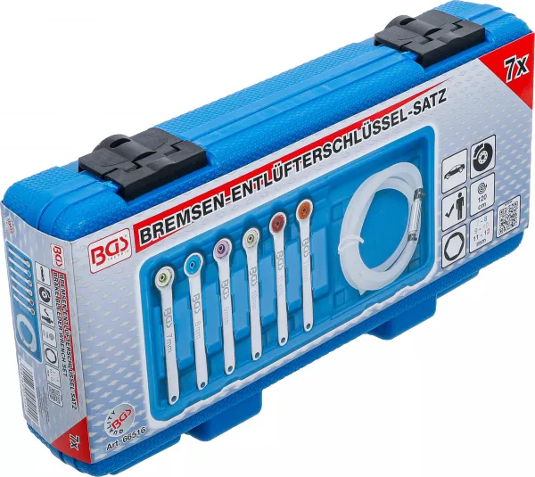 BGS Technics BGS Technic 66516 – Sada kľúčov na brzdové odvzdušňovacie skrutky (7-dielna)