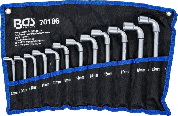 BGS Technics BGS technic 70186 – Sada hlbokých rúrkových kľúčov 8–19 mm, 12-dielna