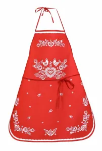 Zástera kuchynská, Folk podklad červený