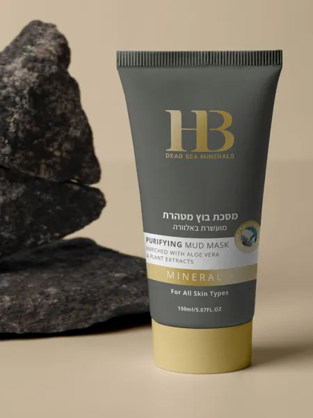 HB Dead Sea Minerals H&B Dead Sea Minerals - Detoxikačná pleťová bahenná maska ​​s minerálmi Mŕtveho mora 150 ml