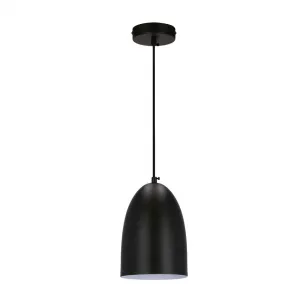 Závesná lampa Icaro čierna 1X40W E27 čierne tienidlo