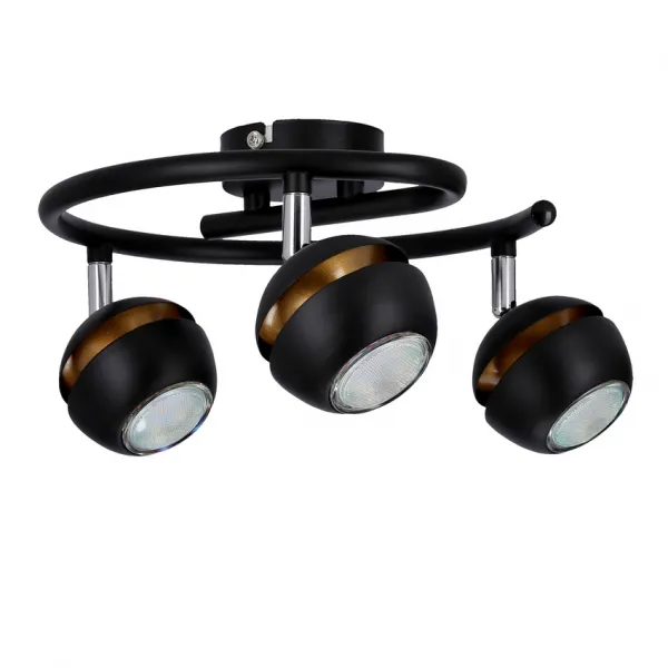 LED žiarovka Boni špirálová 3x3W gu10 čierna