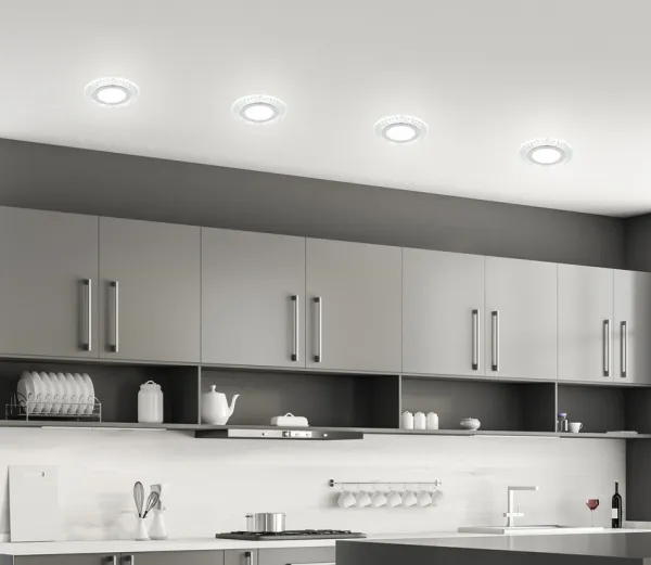 Strieborné LED stropné svietidlo 6500K SSP-29