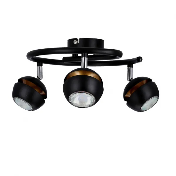 LED žiarovka Boni špirálová 3x3W gu10 čierna