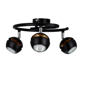 LED žiarovka Boni špirálová 3x3W gu10 čierna