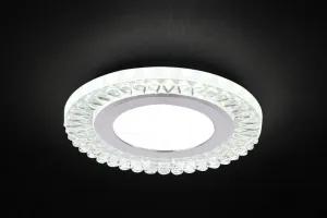 Strieborné LED stropné svietidlo 6500K SSP-28