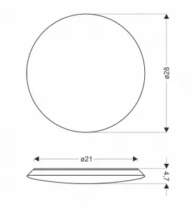 LED stropné svietidlo biele 18W 4000K Mega