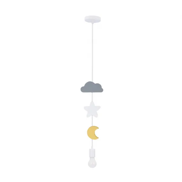 Závesná lampa Moon SC 1x20W E27 iq pre deti, mix farieb