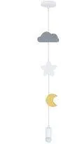 Závesná lampa Moon SC 1x20W E27 iq pre deti, mix farieb