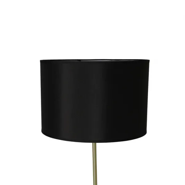 Stojaca lampa čierna a zlatá matná Tegola