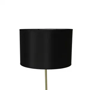 Stojaca lampa čierna a zlatá matná Tegola