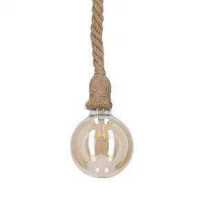 Závesná lampa E27 100 cm hnedý kábel