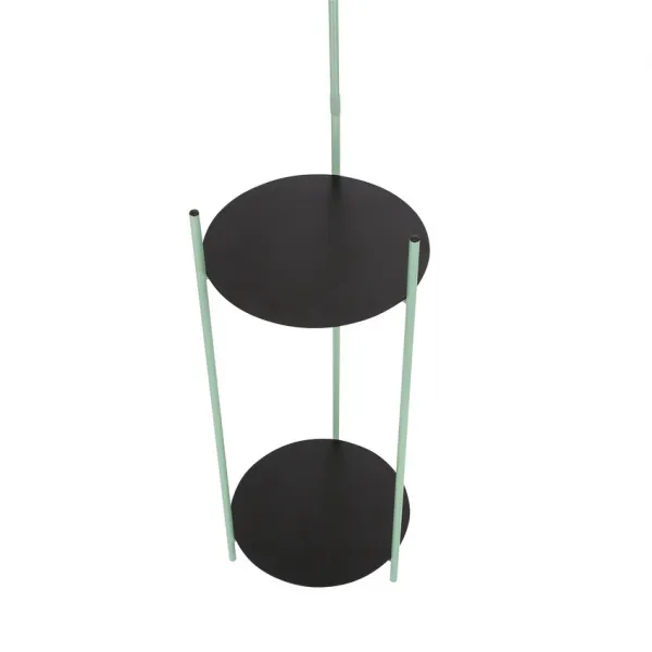 Čierno-zelená stojaca lampa Walk