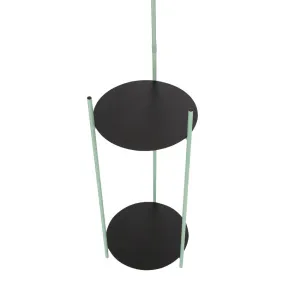 Čierno-zelená stojaca lampa Walk