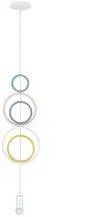 Závesná lampa Hoops 5 1x20W E27 iq detská mix farieb