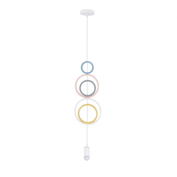 Závesná lampa Hoops 5 1x20W E27 iq detská mix farieb