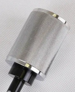 Kovová závesná chrómovo-čierna závesná lampa E27