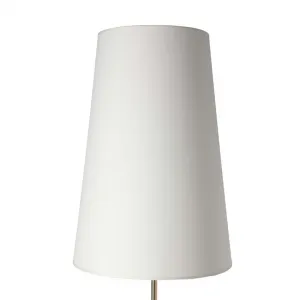 Stojaca lampa TAFLO čierno-zlatá 1xE27 tienidlo biele