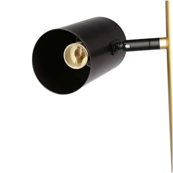 Čierno-zlatá stojaca lampa 164 cm Perret