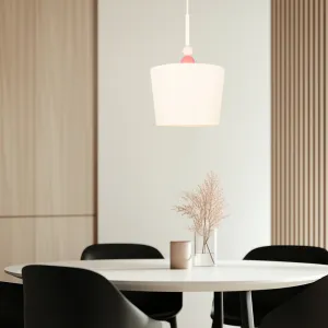 Závesná lampa biela do detskej izby 1xE27 Bebe