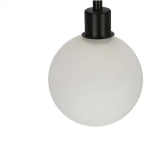 Stojaca lampa čierna polica 173 cm Vanity