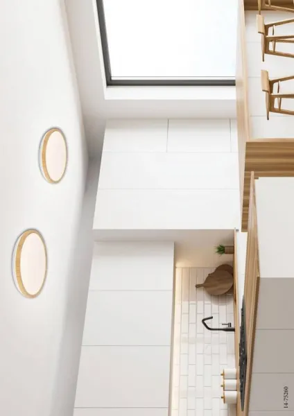 Stropné LED biele drevo 36W 4000K Gandava