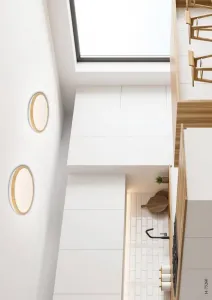 Stropné LED biele drevo 36W 4000K Gandava