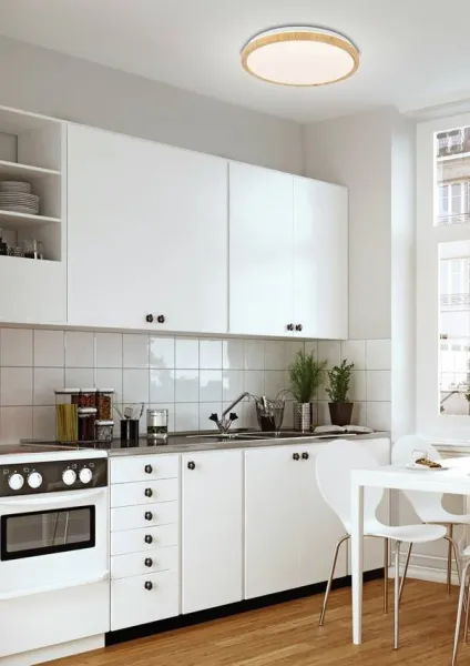 Stropné LED biele drevo 36W 4000K Gandava