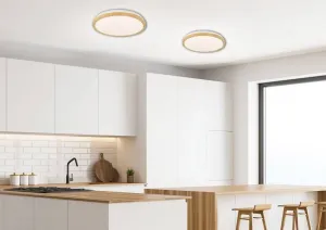 Stropné LED biele drevo 36W 4000K Gandava