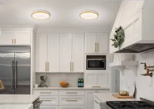 LED stropné svietidlo 18W biele + drevené 4000K Gandava