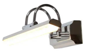 Nástenná lampa do kúpeľne chrómová LED 7W 40cm nastaviteľná Gizel