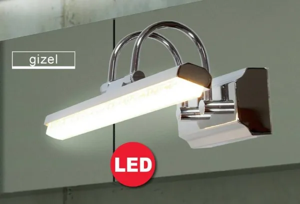 Nástenná lampa do kúpeľne chrómová LED 7W 40cm nastaviteľná Gizel