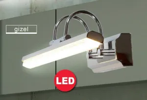 Nástenná lampa do kúpeľne chrómová LED 7W 40cm nastaviteľná Gizel