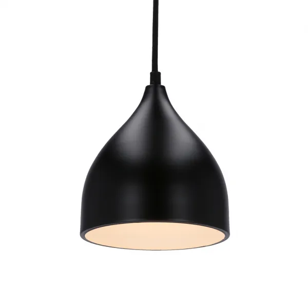 Závesná lampa Ystad 170mm LEDEA E27 40W kovová čierna