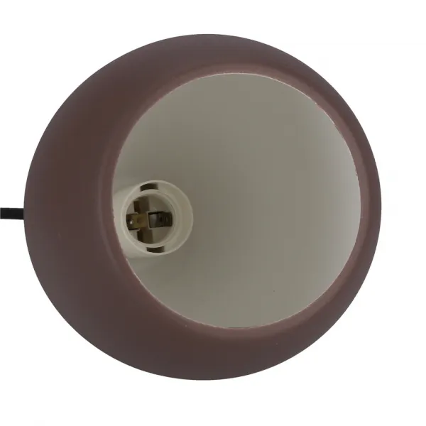 Závesná lampa hnedá kov/drevo E27 Flen Ledea