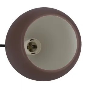 Závesná lampa hnedá kov/drevo E27 Flen Ledea